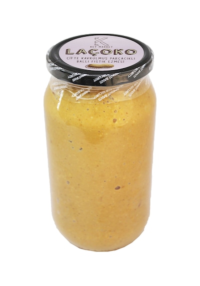 Laçoko Çifte Kavrulmuş Parçacıklı Fıstık Ezmesi 4 x 1 KG