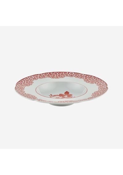 Turuncu Porselen Çukur Tabak 25 Cm