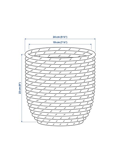 Ikea Sandödla Rattan Saksı, Su Sümbülü 86028378