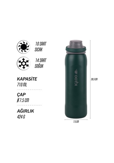 Igloo Veloce 710ml Çam Yeşili Termos 205864 Yeşil