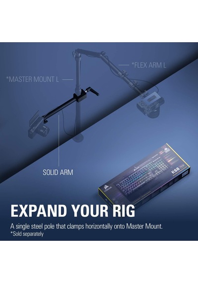 Elgato Solid Arm Taşıyıcı Kol, Kamera & Işık & Mikrofon Bağlantıl