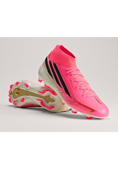 Adidas F50 Hyperfast League Mıd Fg Unisex Çim Zemin Kramponu Kj6714 Turuncu