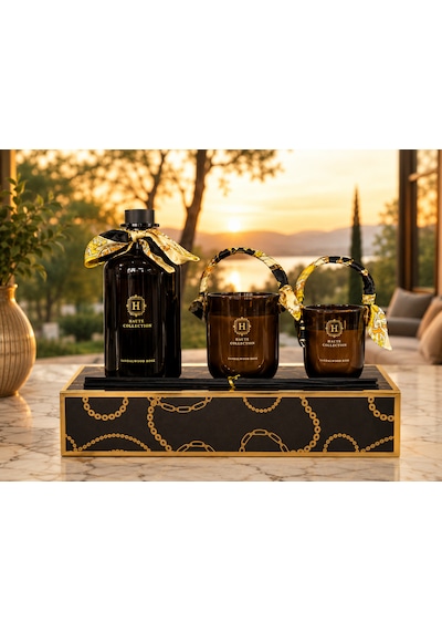 Haute Collection Sandalwood Rose Lüks Oda Kokusu Ve 2 Li Mum Seti Dekoratif Kokulu Mum & Çubuklu Oda Parfümü Hediyelik Set Sandal ağacı Haute Collection Sandalwood Rose Lüks Oda Kokusu Ve 2 Li Mum Seti Dekoratif Kokulu Mum & Çubuklu Oda Parfümü Hediyelik Set Sandal ağacı