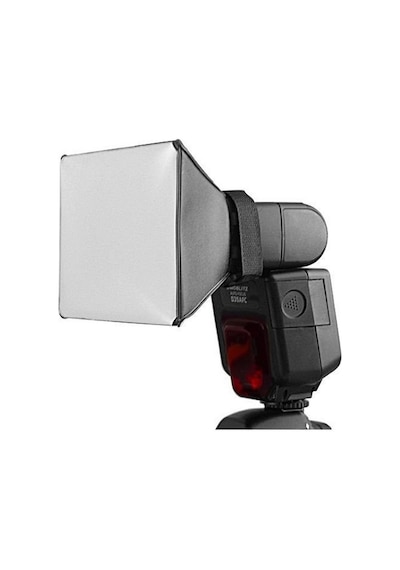 Tepe Kafa Flaş Flash Uyumlu Softbox Yumuşatıcı 10x13cm Canon Nikon Sony Yongnuo Godox Vb.