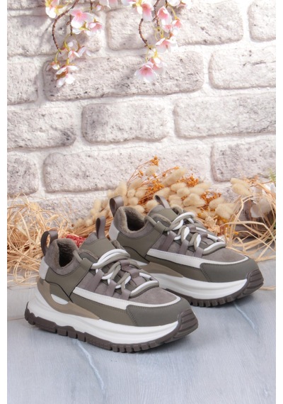 Guja Mask Rahat Hafif Kalın Taban Kadın Sneaker Ayakkabı Yeşil
