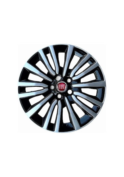 Pointgmarketin Fiat Egea 15 Inç Jant Kapağı 4 Adet 1 Takım Siyah