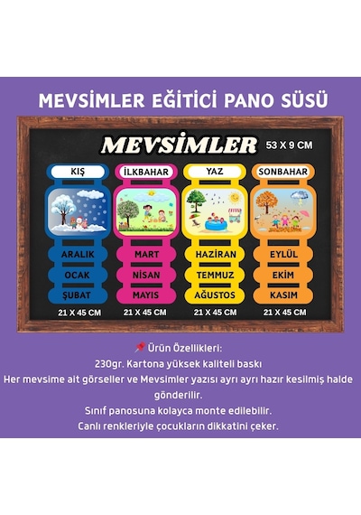 Mevsimler Panosu 4 Mevsim 7