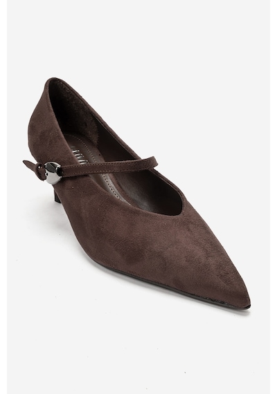 Luvi Shoes Cres Kahverengi Süet Kadın Kısa Topuklu Ayakkabı Luvi Shoes Cres Kahverengi Süet Kadın Kısa Topuklu Ayakkabı