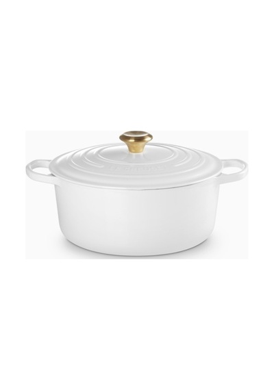 Le Creuset Yuvarlak Ikonik Lüks Döküm Tencere 28 Cm Beyaz