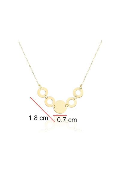 Halka 14k Altın Kolye 4n37019 Sarı