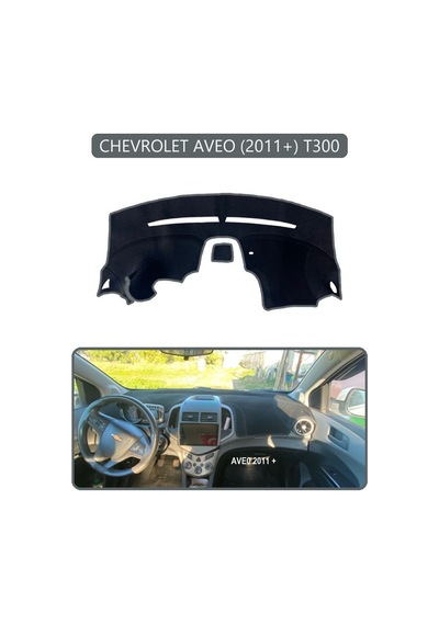 Chevrolet Aveo 2011+ T300torpido Koruma Halısı Gri Kenar