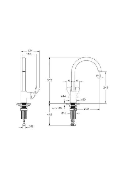Artema Flow Round A43407 Eviye Bataryası Krom