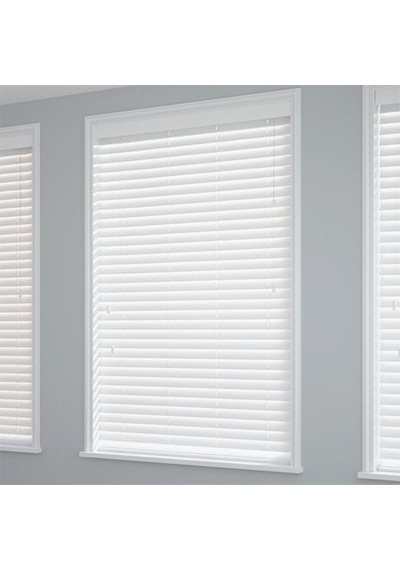 Ahşap Jaluzi Stor Perde Polywood 50 Mm Beyaz