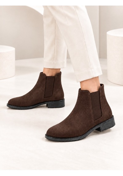 Dabab Shoes Maral Kadın Acı Kahve Süet Yuvarlak Burun Lastik Detaylı 3 Cm Topuklu Kaymaz Taban Chelsea Bot Bootie Kahverengi Dabab Shoes Maral Kadın Acı Kahve Süet Yuvarlak Burun Lastik Detaylı 3 Cm Topuklu Kaymaz Taban Chelsea Bot Bootie Kahverengi