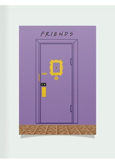 Friends Dizi Tasarımlı 24*33 cm 350 gr. Kuşe Kağıt Poster PYTKPS