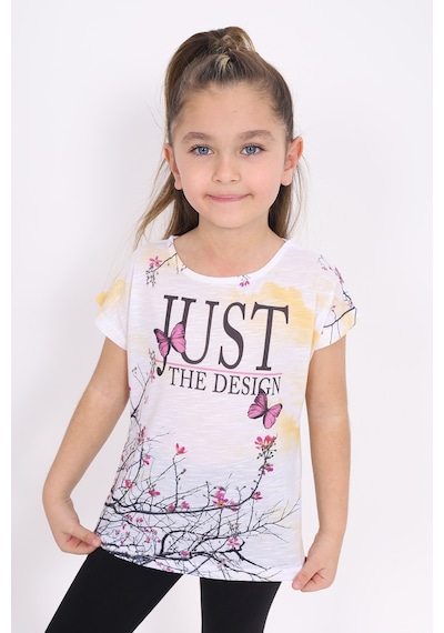 Toontoy Kids Toontoy Kız Çocuk Dijital Baskılı Tişört Sarı