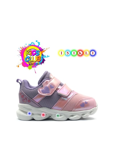Cool 25-caty Işıklı Ortopedik Taban Bebek Spor Ayakkabı Pudra