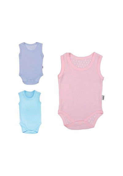 Yağmur Giyim %100 Pamuk Jakarlı Çıtçıtlı Bebe Zıbın 1-9 Ay Mavi 7088-m