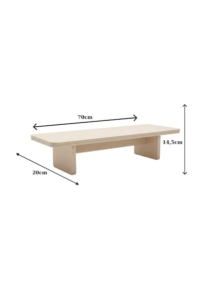 Ahşap Monitör Yükseltici - Ergonomik Masaüstü Monitör Rafı - Laptop - Kolay Kurulum Minimal Tasarım