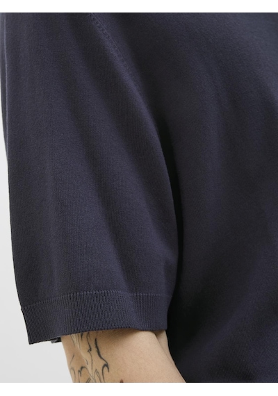 Jack & Jones Erkek Bisiklet Yaka Triko - William - 12275451 Night Sky