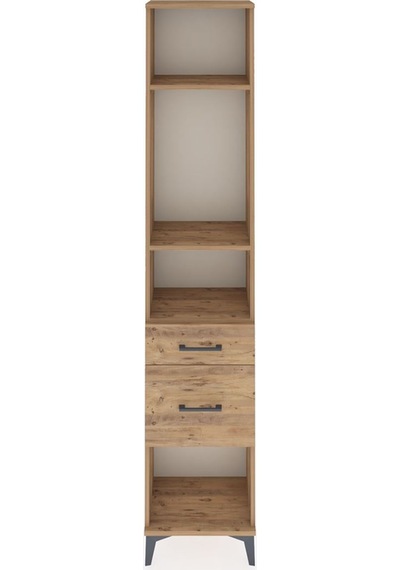Arges Dolap 3 Raflı 2 Çekmeceli 44x30x221 Çam-çam Çam