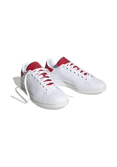 Id1979-e Adidas Stan Smıth Erkek Spor Ayakkabı Beyaz Beyaz - Bordo - Kırmızı