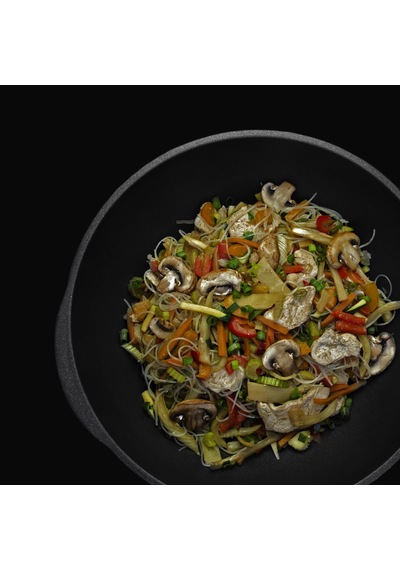 Amt Döküm Wok Tavası 36 Cm 4,3 L Renkli
