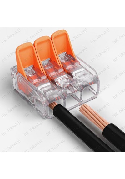 3 İletken Bağlantılı Çok Amaçlı Tırnaklı Buat Klemens - 5 Adet