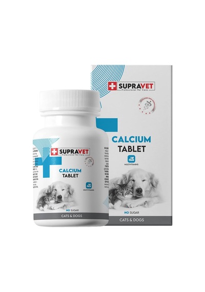 Supravet Calcium Kedi Ve Köpekler İçin Kalsiyum Tablet 75 Adet Sku: Zeus8690010290663