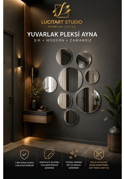 Lucitart 1 Adet Yuvarlak Dekoratif Pleksi Duvar Dekoru Kendinden Yapışkanlı 1 Mm Pleksi 9 Renk 10x10, 15x15, 20x20, 25x25, 30x30 Cm Altın Lucitart 1 Adet Yuvarlak Dekoratif Pleksi Duvar Dekoru Kendinden Yapışkanlı 1 Mm Pleksi 9 Renk 10x10, 15x15, 20x20, 25x25, 30x30 Cm Altın