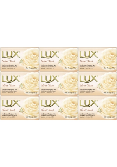 Lux Sabun 80gr Velvet Touch Kadife Dokunuş 9 Lu Set