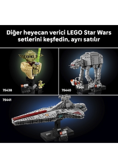 LEGO® Star Wars™ Darth Vader™ Büstü 75439 - Yetişkinler için Koleksiyonluk Bilim Kurgu Yapım Seti (349 Parça)