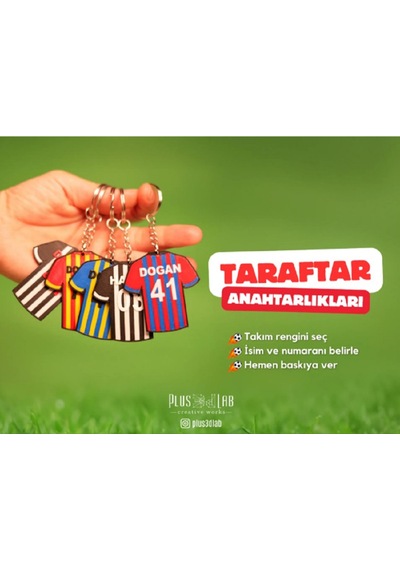 Özelleştirilebilir Taraftar Forması Anahtarlık