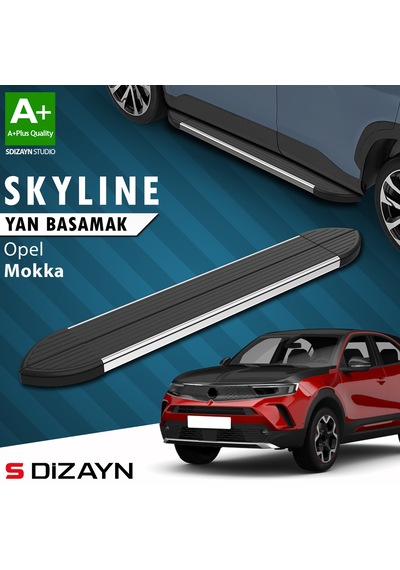 S-dizayn Opel Mokka 2 Skyline Krom Yan Basamak 173 Cm 2020 Üzeri A+ Kalite