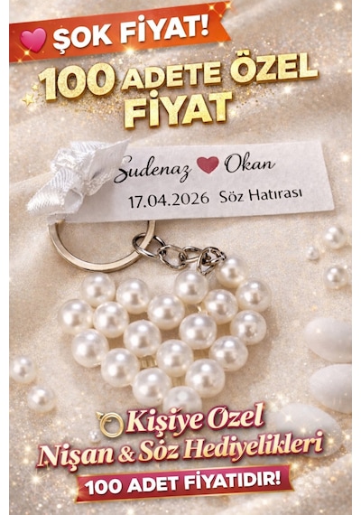 100 Adet// Kampanyalı Kişiye Özel Nikah Hediyelikleri Söz & Nişan İçin Diğer