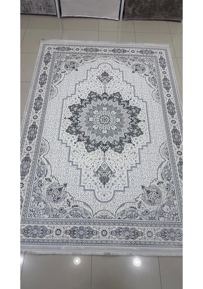 Safyün Halı Kadife Kf500 Gri Mavi 200 X 290 Renkli