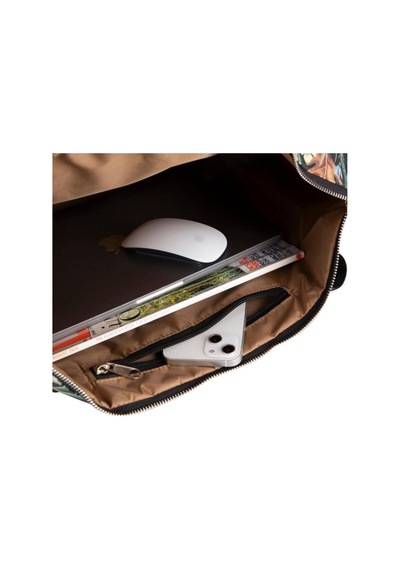 Eco Forest Omuz Çantası / Tote Bag Yeşil - Kahverengi