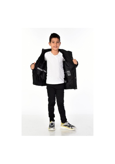 Benitto Kids Erkek Çocuk Natürel Kürklü Mont 51254-siyah Siyah