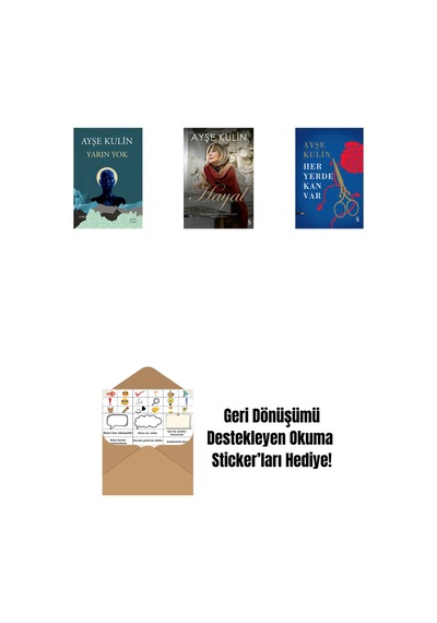 Yarın Yok + Hayal + Her Yerde Kan Var Ciltli + Okuma Sticker'ları