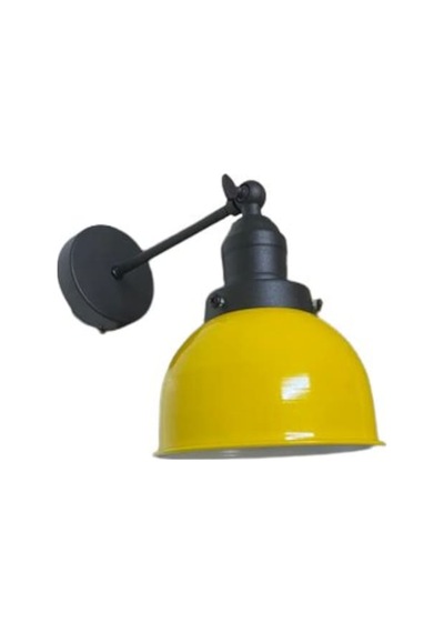 Rsylight Retro Metal Dekoratif Rustik Sarı Mafsallı Duvar Aplik