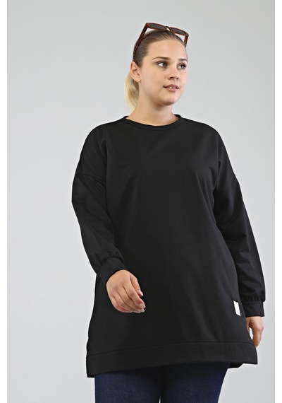 Ferace Kadın Oversize İki İplik Tesettür Tunik 001