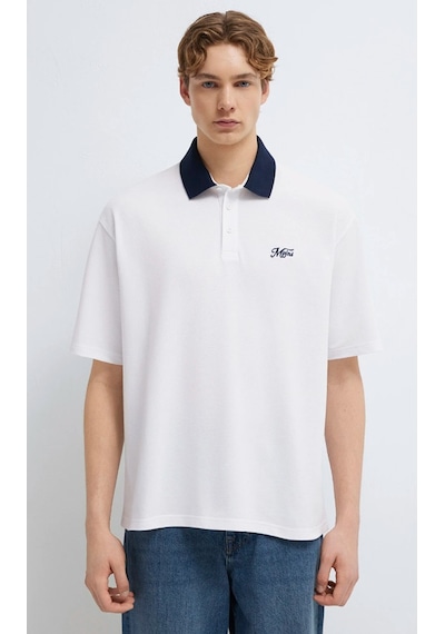 Mavi M0613330-620 Erkek Polo Yaka T-shirt Erkek Tişort Beyaz