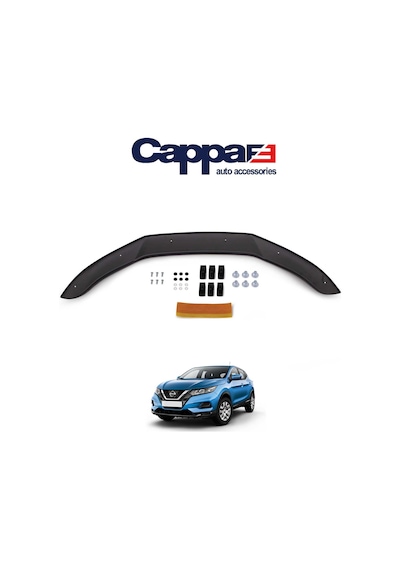 Cappafe Nissan Qashqai Ön Kaput Koruma Rüzgarlık 4Mm Abs 2017-