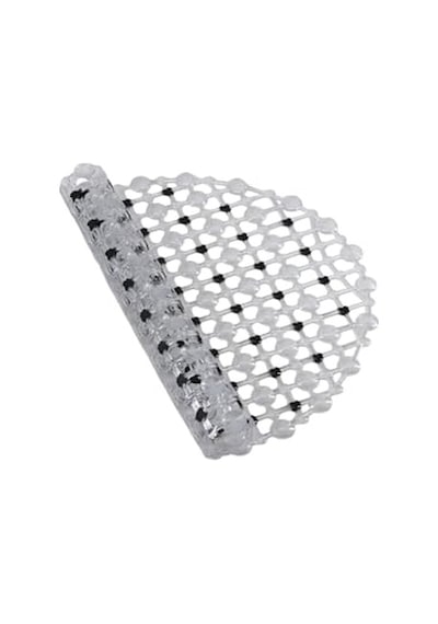 Eko Serisi Banyo - Küvet İçi Kaydırmaz Vantuzlu Oluklu Oval Paspas 63 X 34 Cm, Siyah Diğer