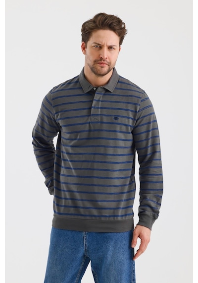 Alexander Gardi Alexandergardı Polo Yaka Çizgili Regular Fit Sweatshırt Wk25214 001 Alexander Gardi Alexandergardı Polo Yaka Çizgili Regular Fit Sweatshırt Wk25214 001