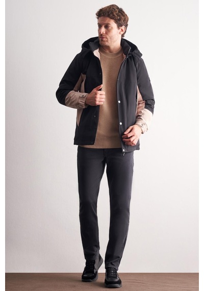İmza Siyah - Bej Kapüşonlu Yaka Bondid Yırtmaçsız Casual Mont 1007255134 Siyah - Bej İmza Siyah - Bej Kapüşonlu Yaka Bondid Yırtmaçsız Casual Mont 1007255134 Siyah - Bej
