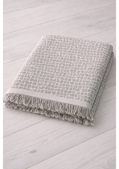 Çakıl Desen Kaymaz Yıkanabilir Pamuklu Koltuk/çekyat Örtüsü 180x220 Ebat Oturma Ve Sırt Gri