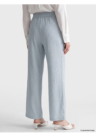 Lcw Modest Mavi Beli Lastikli Kadın Krep Pantolon