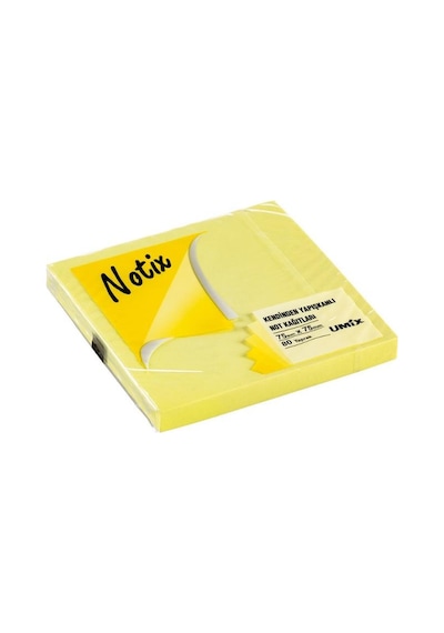 Notix Yapışkanlı Not Kağıdı Neon Sarı 75 Mm X 75 Mm 80 Yaprak