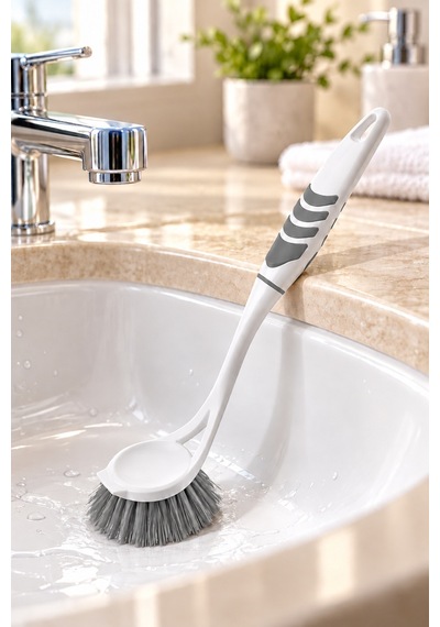 Softon Saplı Lavabo Temizleme Fırçası Banyo Mutfak Evye Ve Küvet Fırçası - 937063380